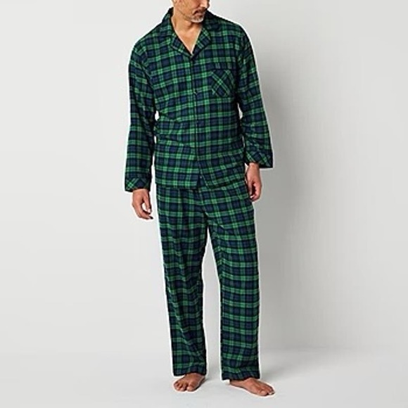St. John's Bay Men's Long Sleeve 2 piece Pant Pajama Set Size Small * m500 - Picture 4 of 5